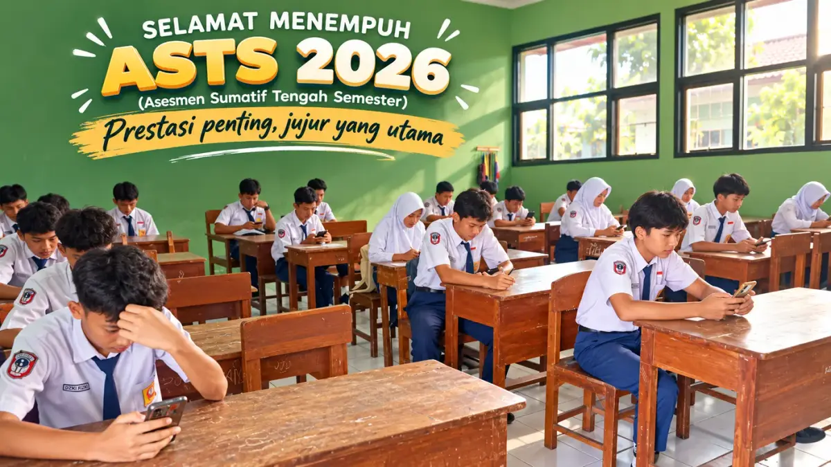 ASTS 2026 Perdana Menggunakan Aplikasi Anti Kecurangan “Prestasi Penting, Jujur yang Utama”