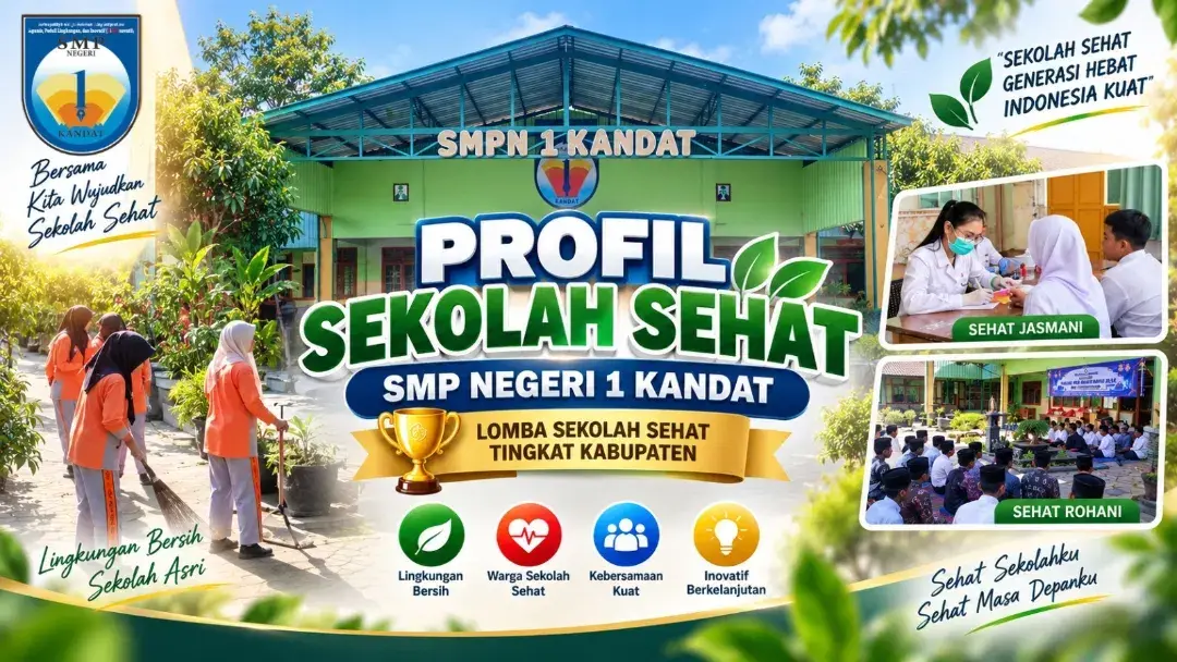 SMP Negeri 1 Kandat Terpilih  Menjadi 20 Finalis Perlombaan Sekolah Sehat Kab. Kediri 2026