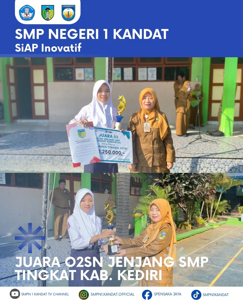 JUARA O2SN JENJANG SMP TINGKAT KAB. KEDIRI