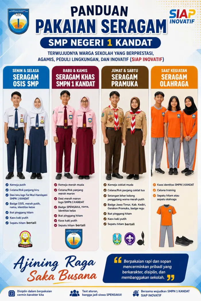 Panduan Seragam SMPN 1 Kandat 